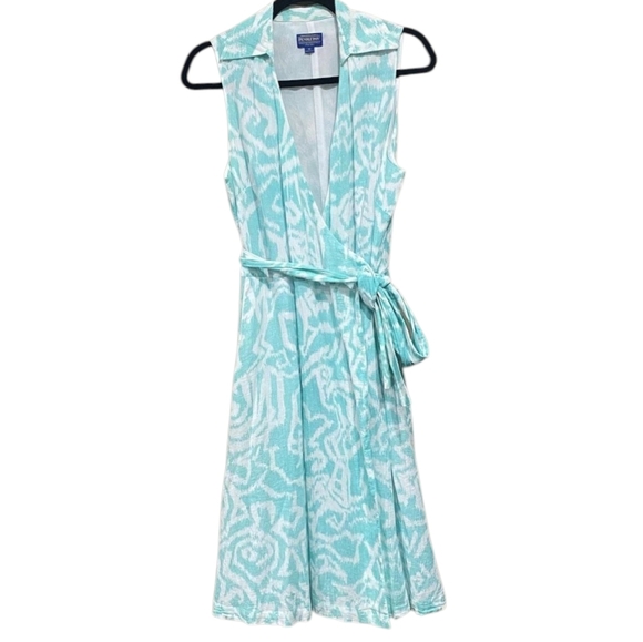 Pendleton Dresses & Skirts - Pendleton Tropical Woman's  Wrap Dress V Neck Sz 6 Wedding Be…